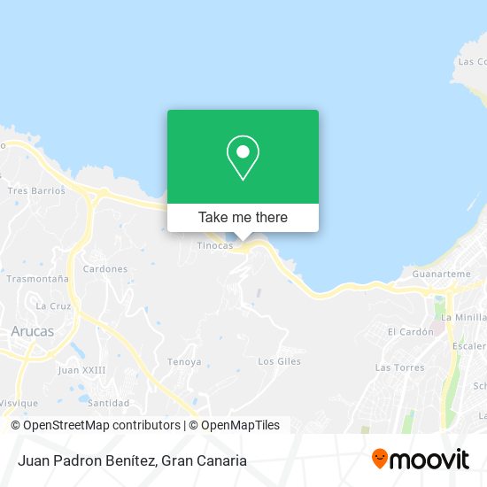 Juan Padron Benítez map
