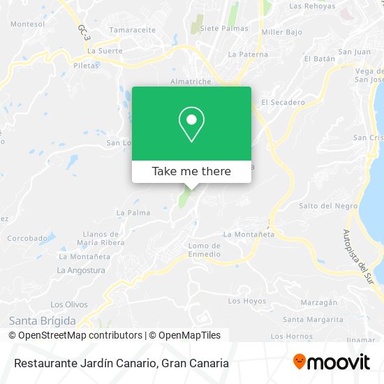 Restaurante Jardín Canario map