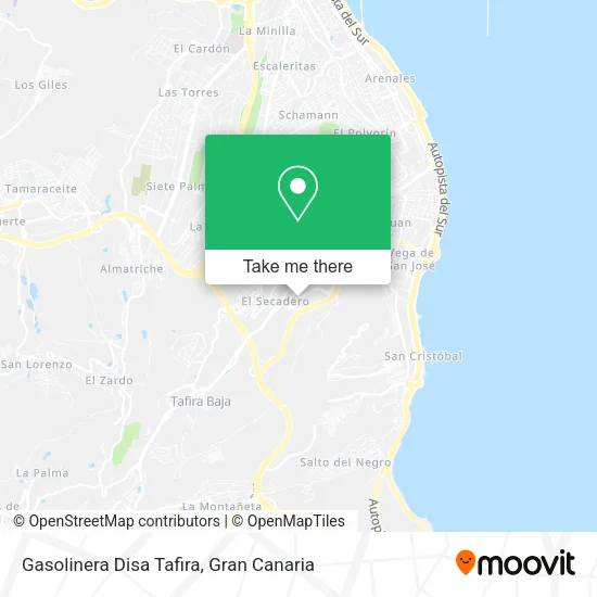 Gasolinera Disa Tafira map
