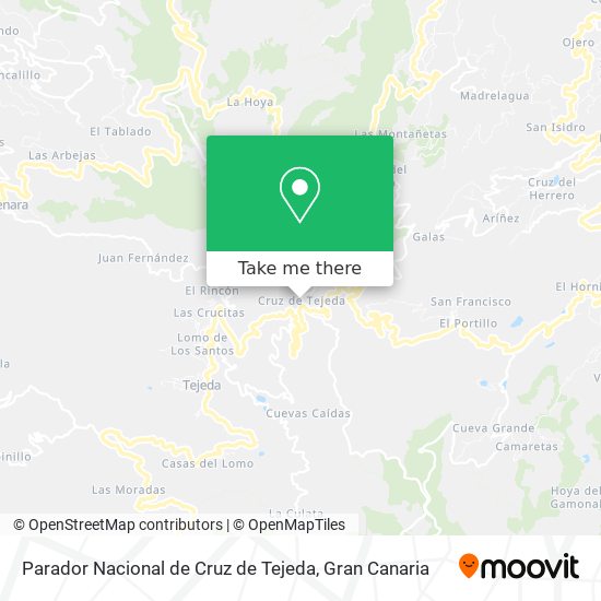 Parador Nacional de Cruz de Tejeda map