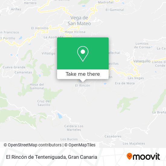 mapa El Rincón de Tenteniguada