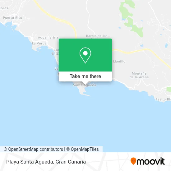 Playa Santa Agueda map