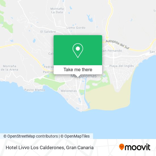 mapa Hotel Livvo Los Calderones