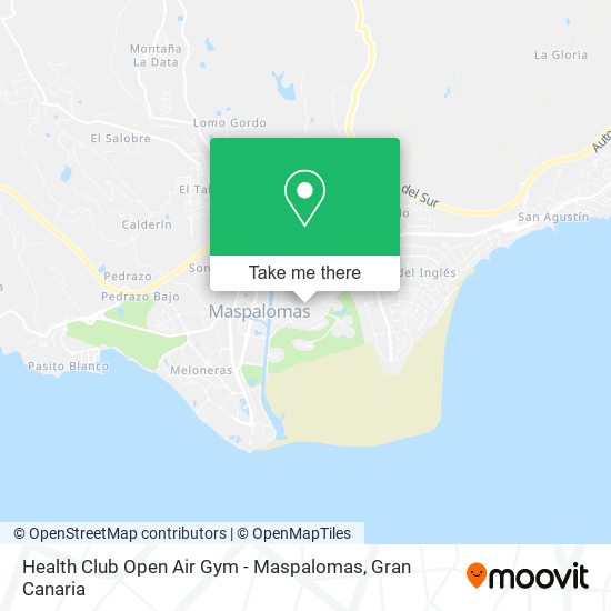 mapa Health Club Open Air Gym - Maspalomas