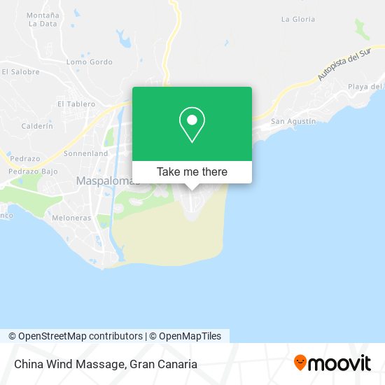 mapa China Wind Massage