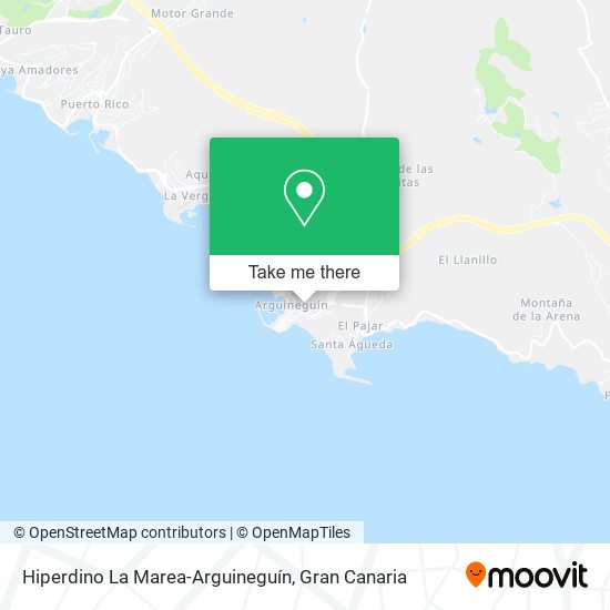 Hiperdino La Marea-Arguineguín map