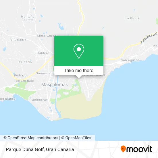 Parque Duna Golf map