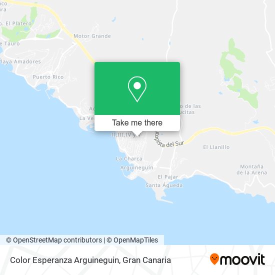 Color Esperanza Arguineguin map