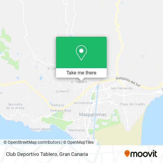 Club Deportivo Tablero map