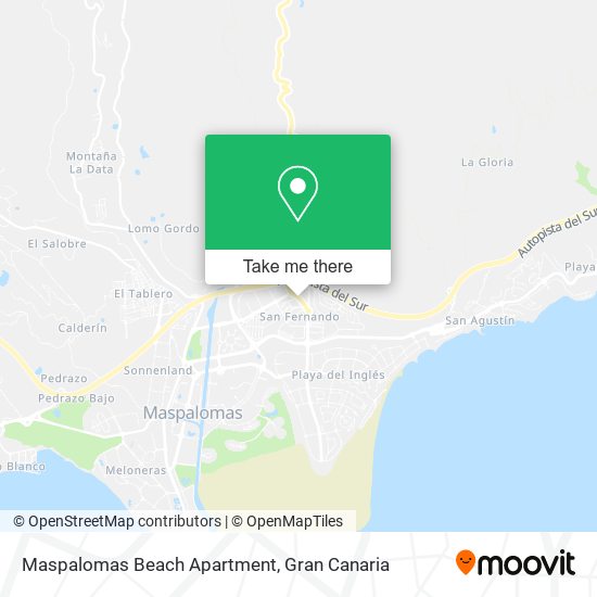 mapa Maspalomas Beach Apartment