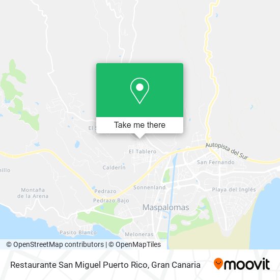 mapa Restaurante San Miguel Puerto Rico