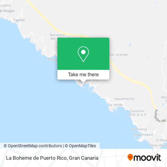 La Boheme de Puerto Rico map