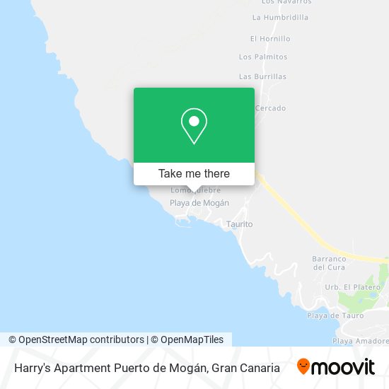 Harry's Apartment Puerto de Mogán map