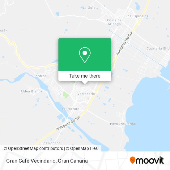 mapa Gran Café Vecindario