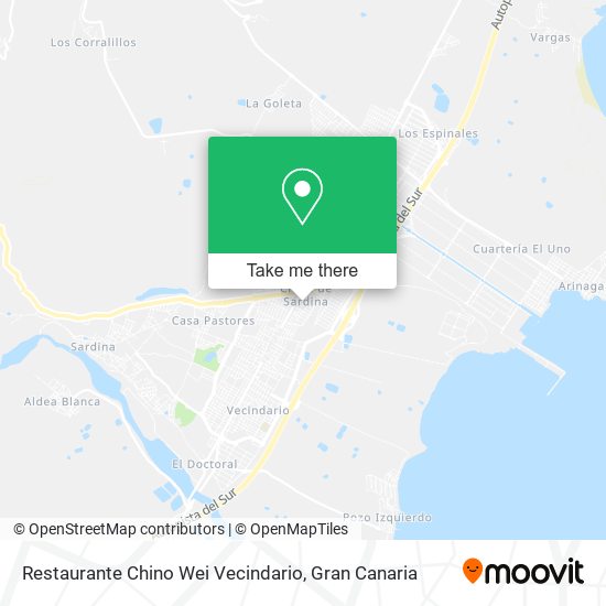 Restaurante Chino Wei Vecindario map