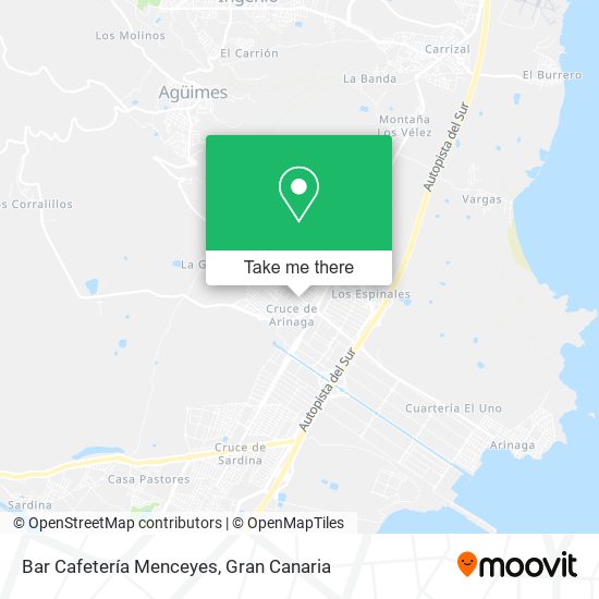 Bar Cafetería Menceyes map