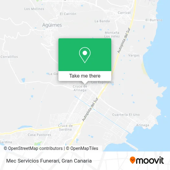 Mec Servicios Funerari map