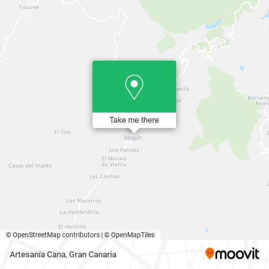Artesanía Cana map