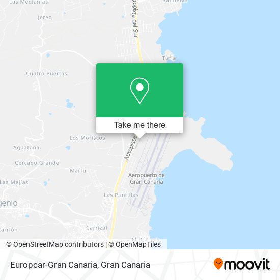 mapa Europcar-Gran Canaria