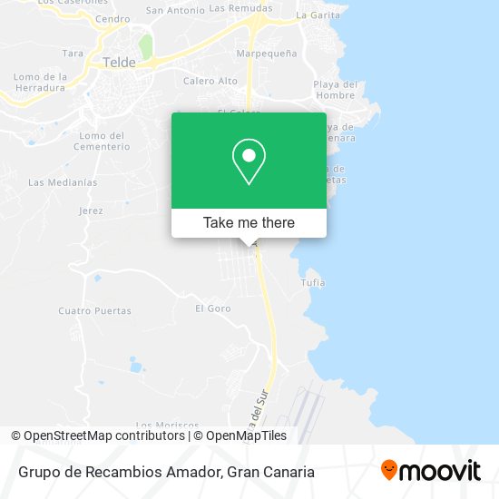 mapa Grupo de Recambios Amador