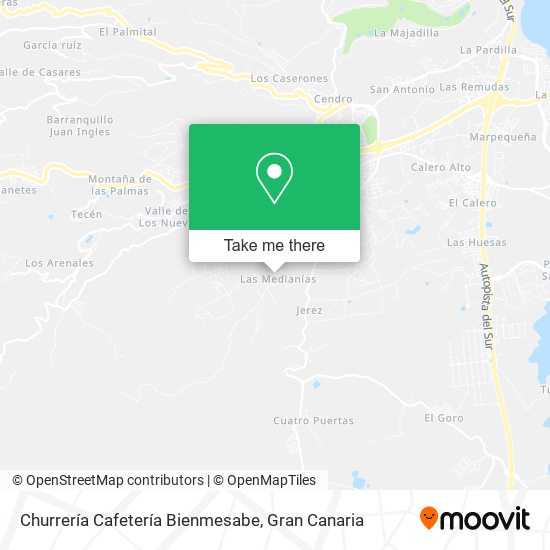 Churrería Cafetería Bienmesabe map
