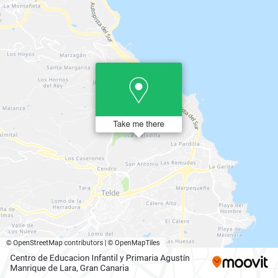 mapa Centro de Educacion Infantil y Primaria Agustín Manrique de Lara