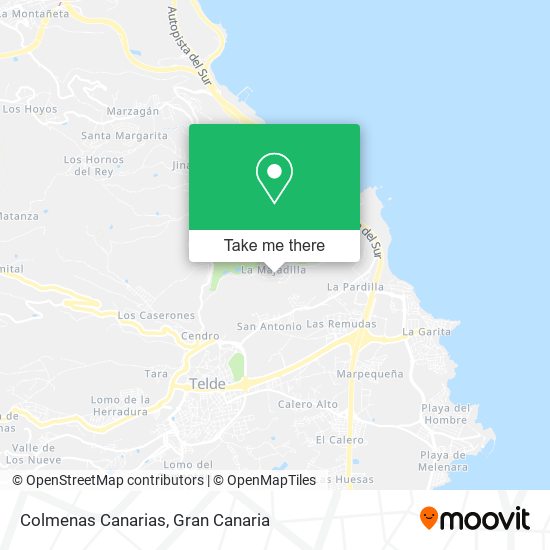 Colmenas Canarias map