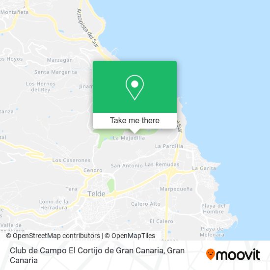 mapa Club de Campo El Cortijo de Gran Canaria