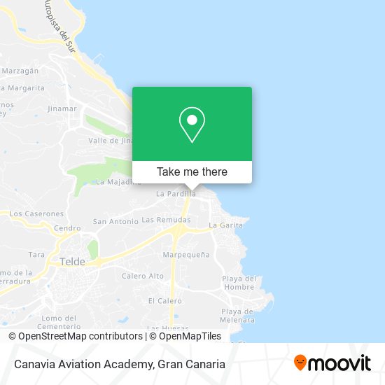 mapa Canavia Aviation Academy