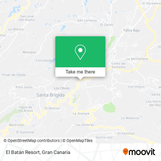 El Batán Resort map