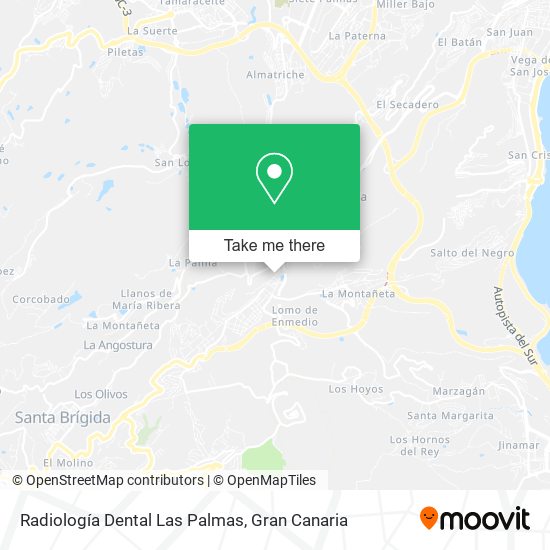 Radiología Dental Las Palmas map