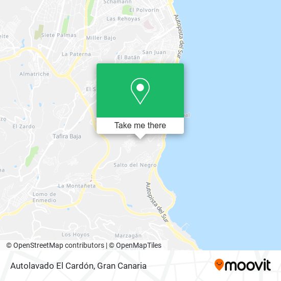 Autolavado El Cardón map