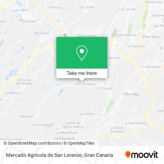 Mercado Agrícola de San Lorenzo map
