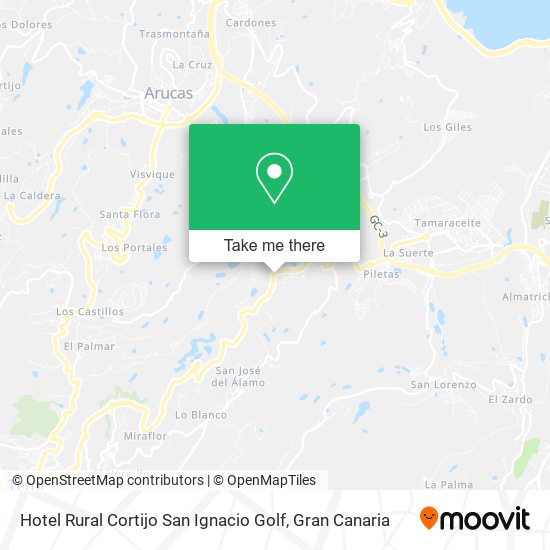 Hotel Rural Cortijo San Ignacio Golf map