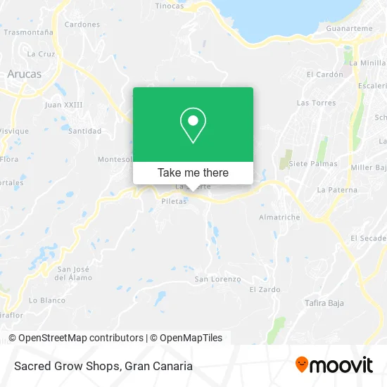 Sacred Grow Shops map