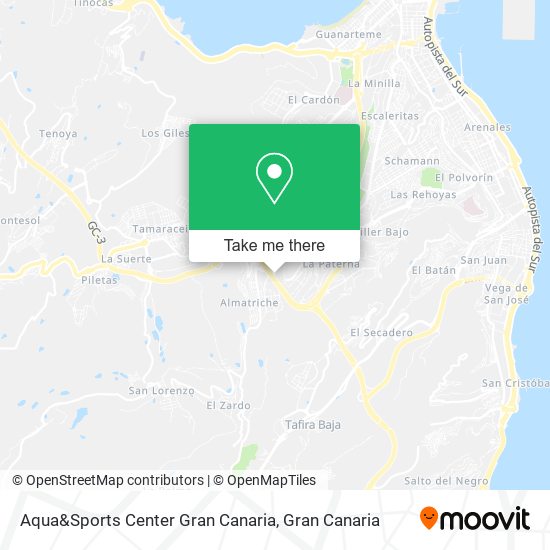 Aqua&Sports Center Gran Canaria map