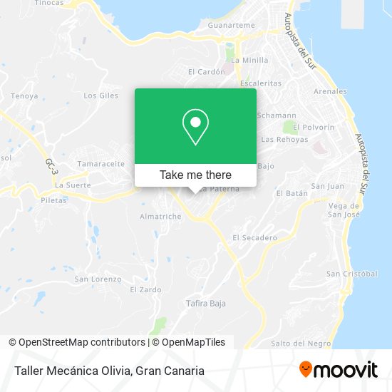 Taller Mecánica Olivia map
