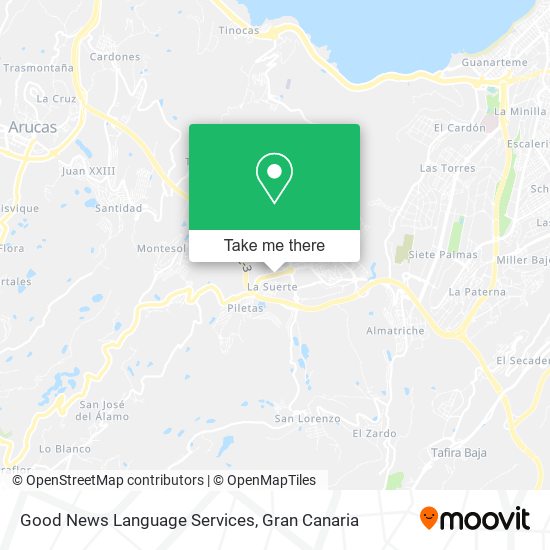 mapa Good News Language Services