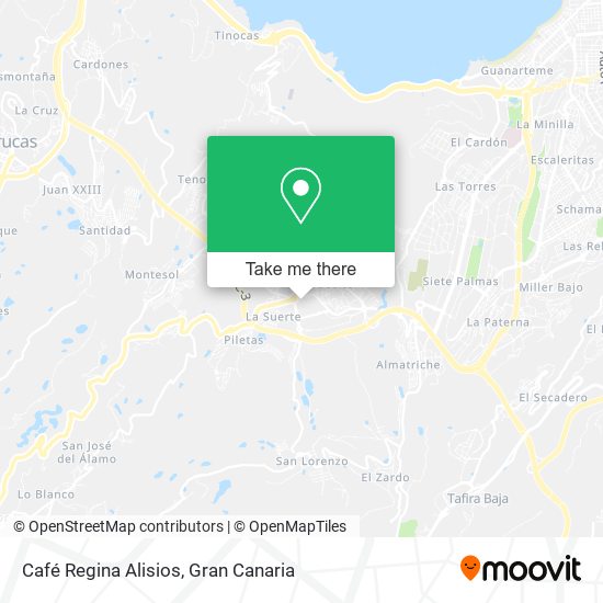 Café Regina Alisios map