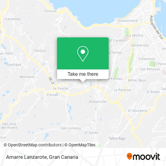Amarre Lanzarote map