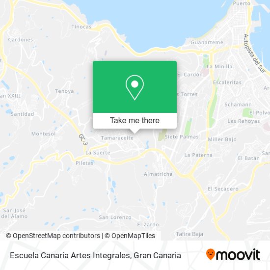 Escuela Canaria Artes Integrales map