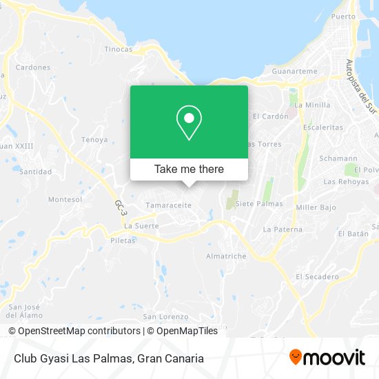 Club Gyasi Las Palmas map