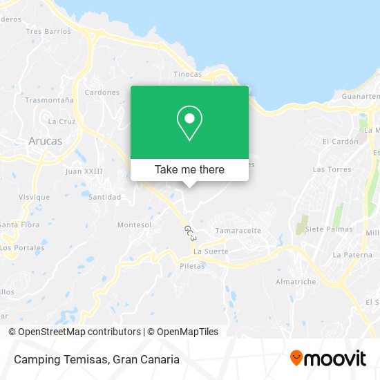Camping Temisas map