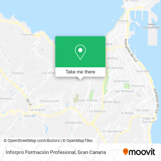 Inforpro Formación Profesional map