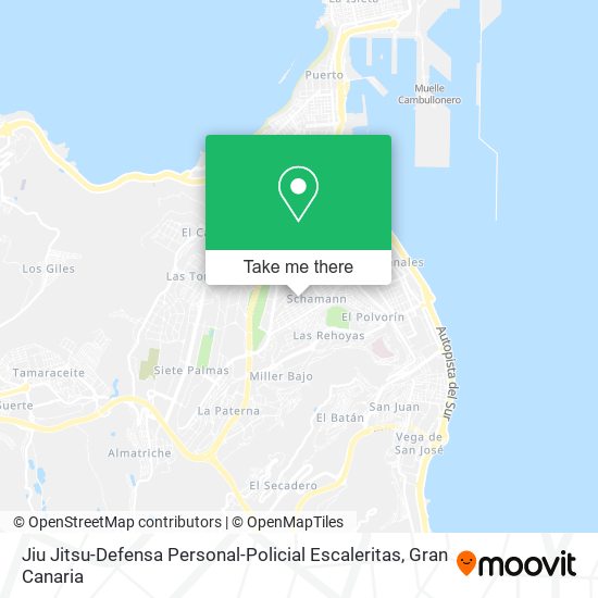 Jiu Jitsu-Defensa Personal-Policial Escaleritas map