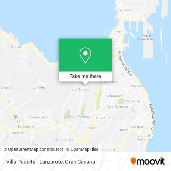 Villa Paquita - Lanzarote map