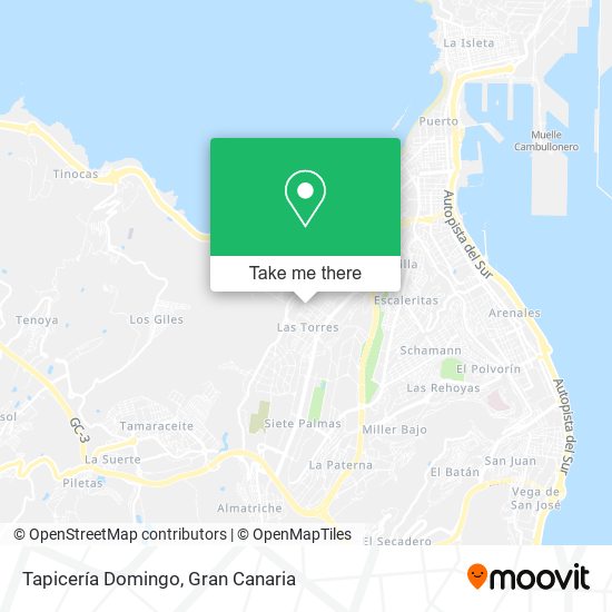 mapa Tapicería Domingo