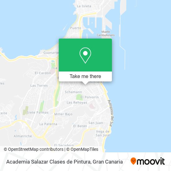 mapa Academia Salazar Clases de Pintura