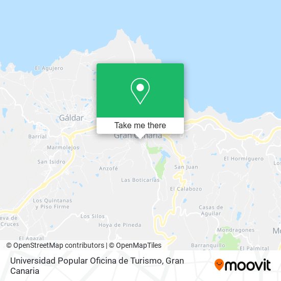Universidad Popular Oficina de Turismo map