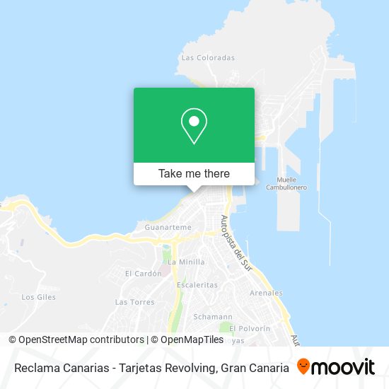 Reclama Canarias - Tarjetas Revolving map